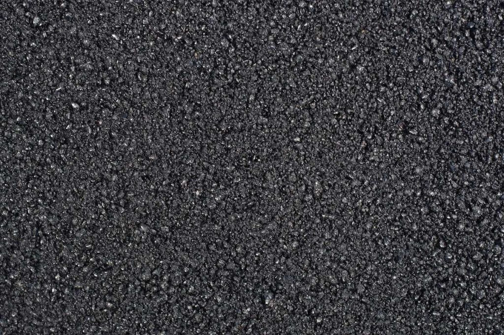 Fresh asphalt surface detail
