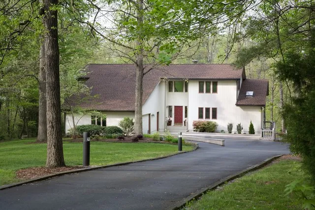 Finished paved residential driveway
